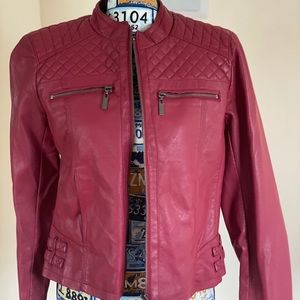New York & Company Faux leather Moto Jacket